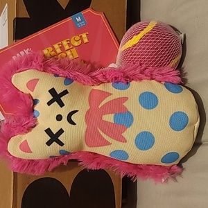 Purrfect Pitch Ultimate Fetching Dog Squeaky & Crinkle w/ ball New